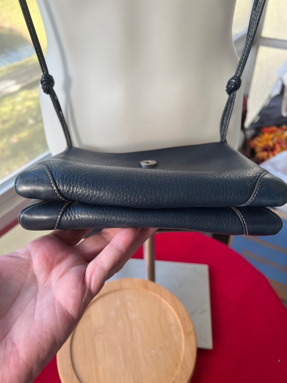 Gucci Vintage Blue Leather Crossbody Shoulder Bag - Picture 9 of 9